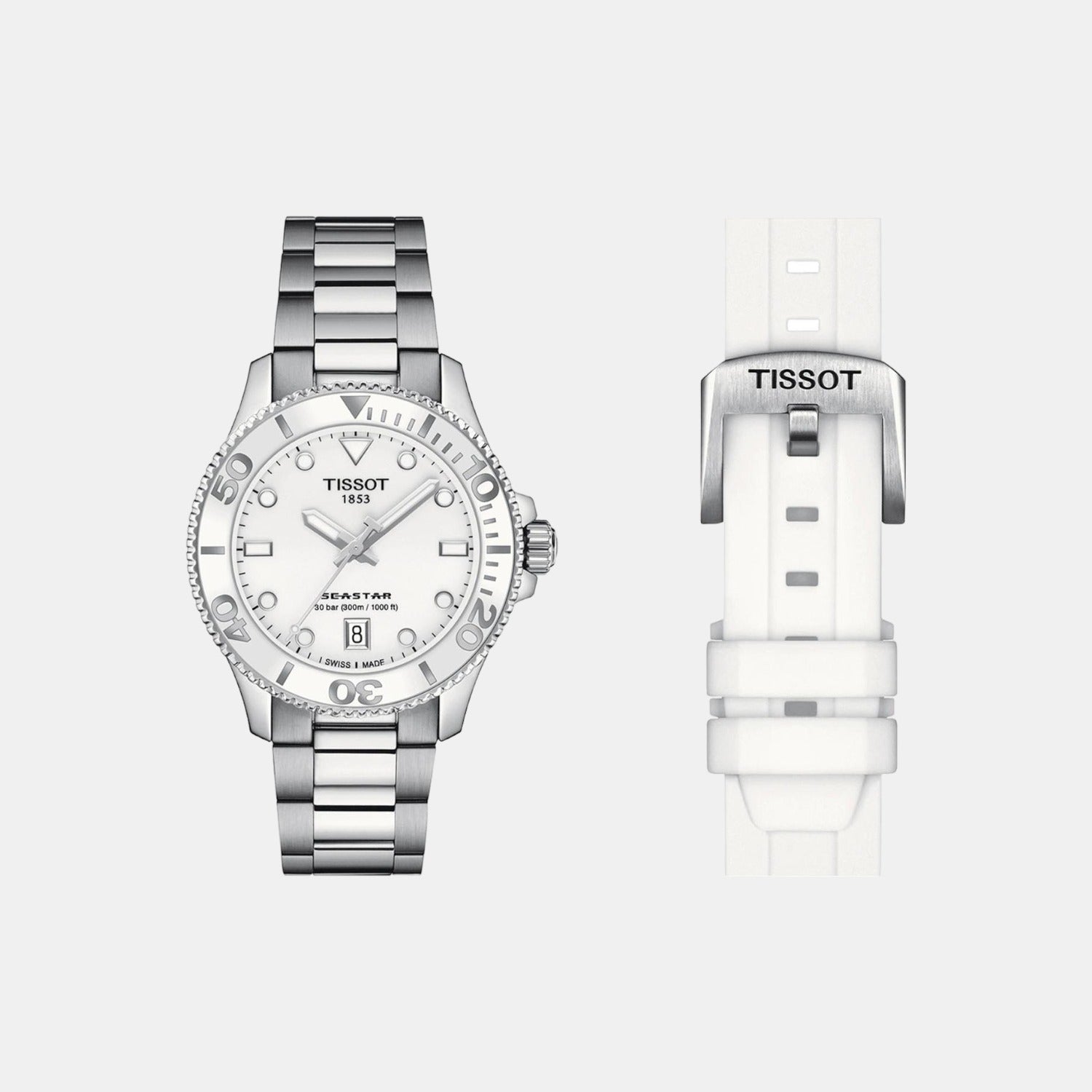 Tissot Unisex Round White watch