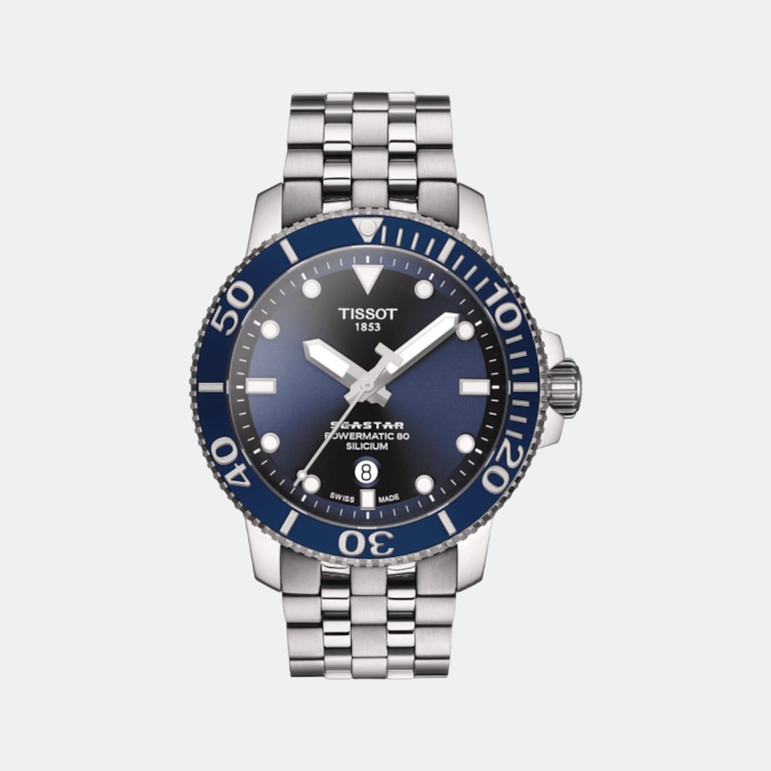 Tissot Round Blue Analog watch