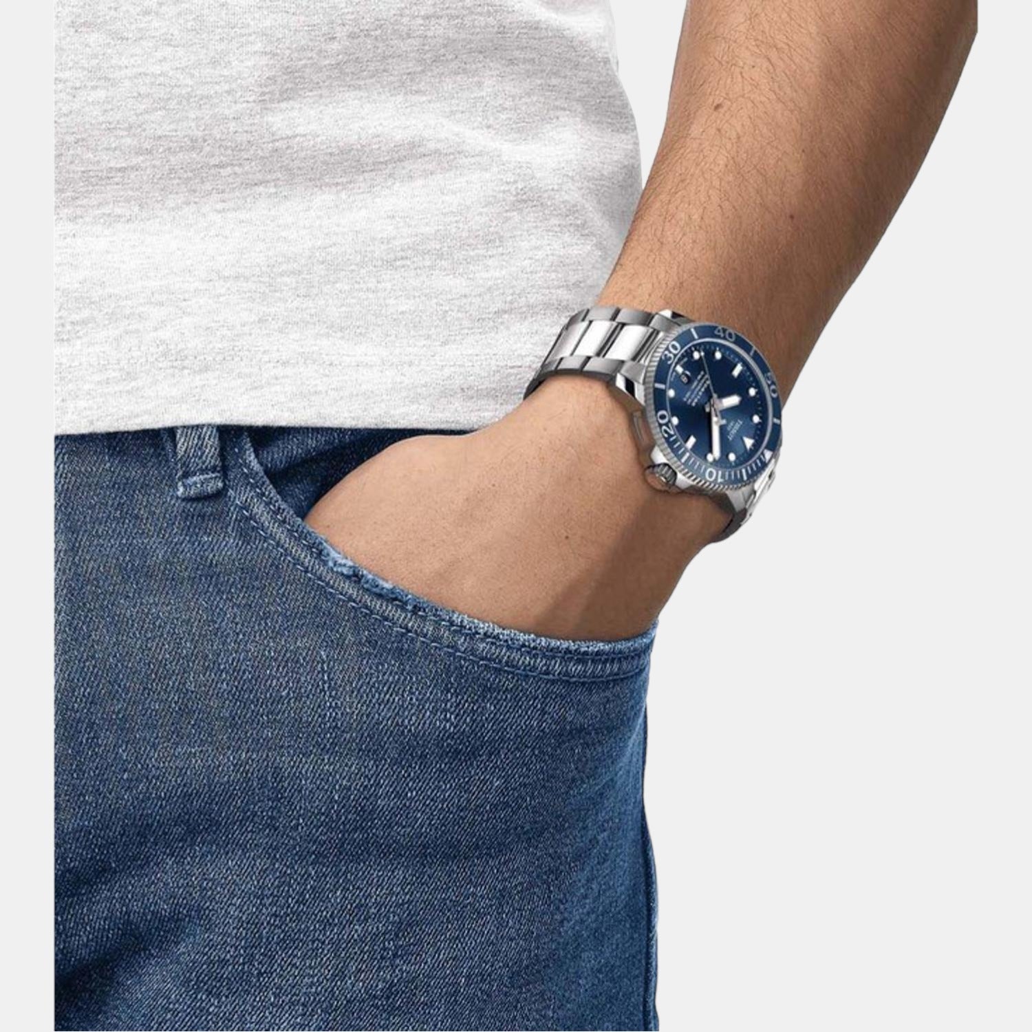 Tissot Stainless Steel Blue watch