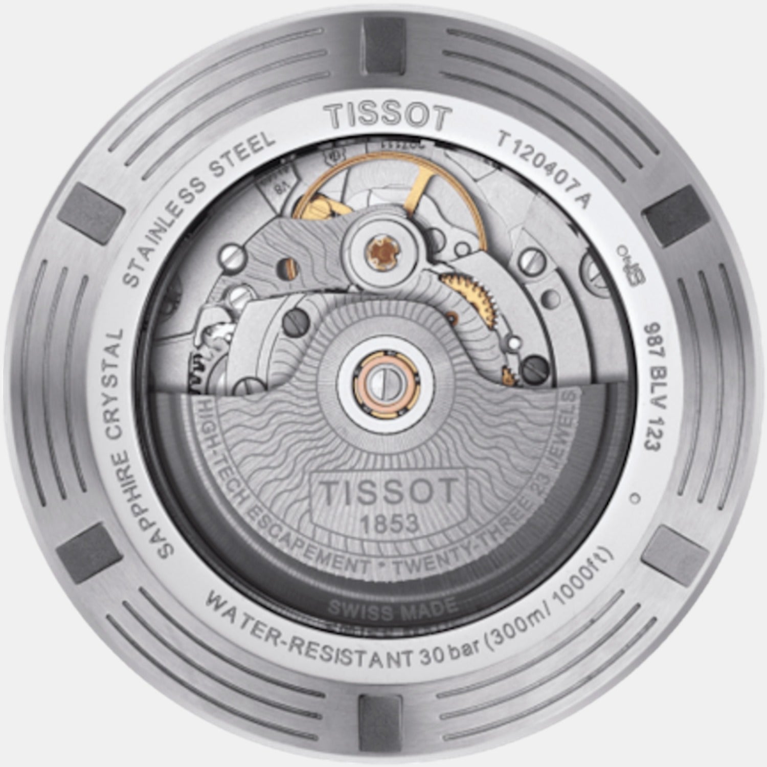Tissot Men Round Black watch