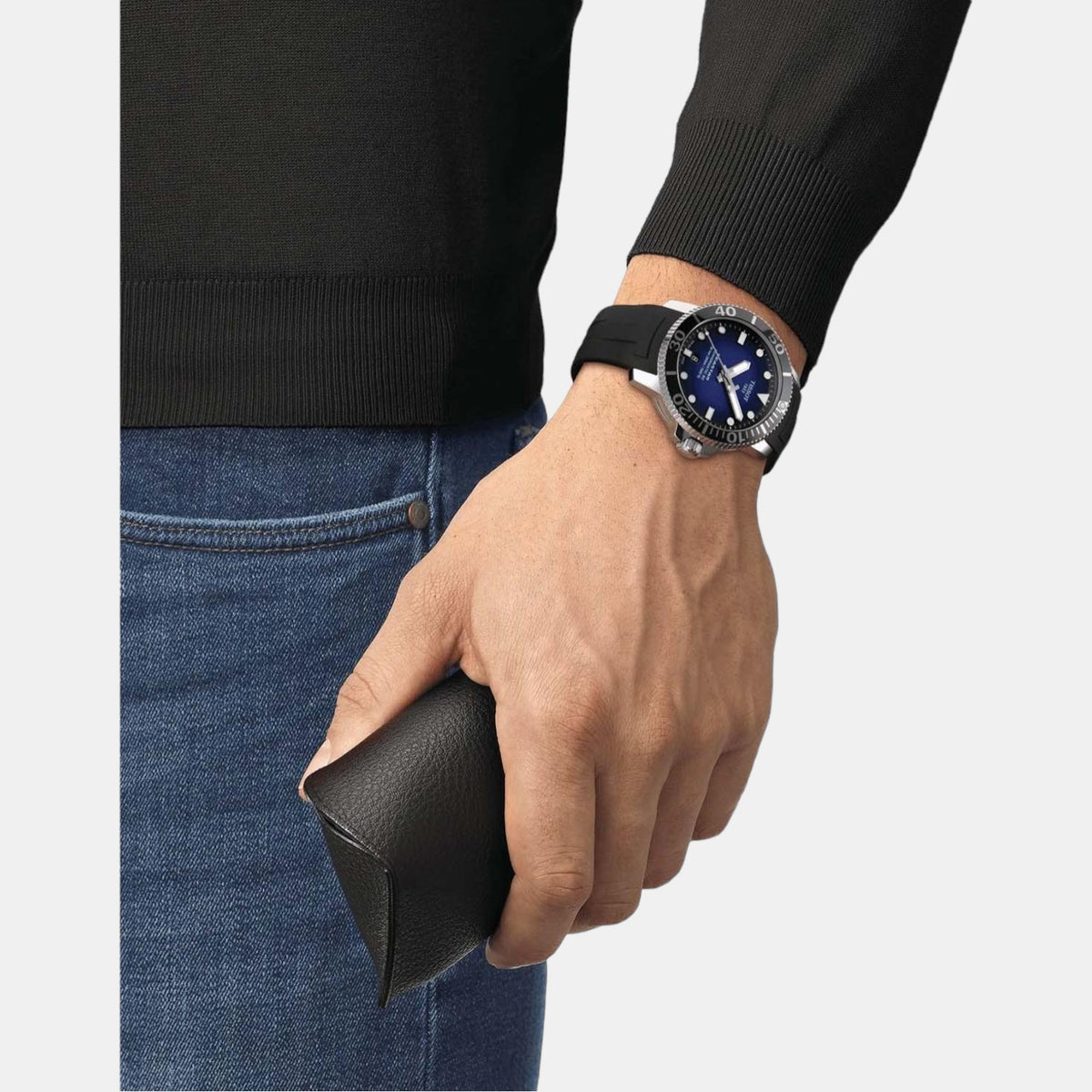 Tissot Rubber Blue watch