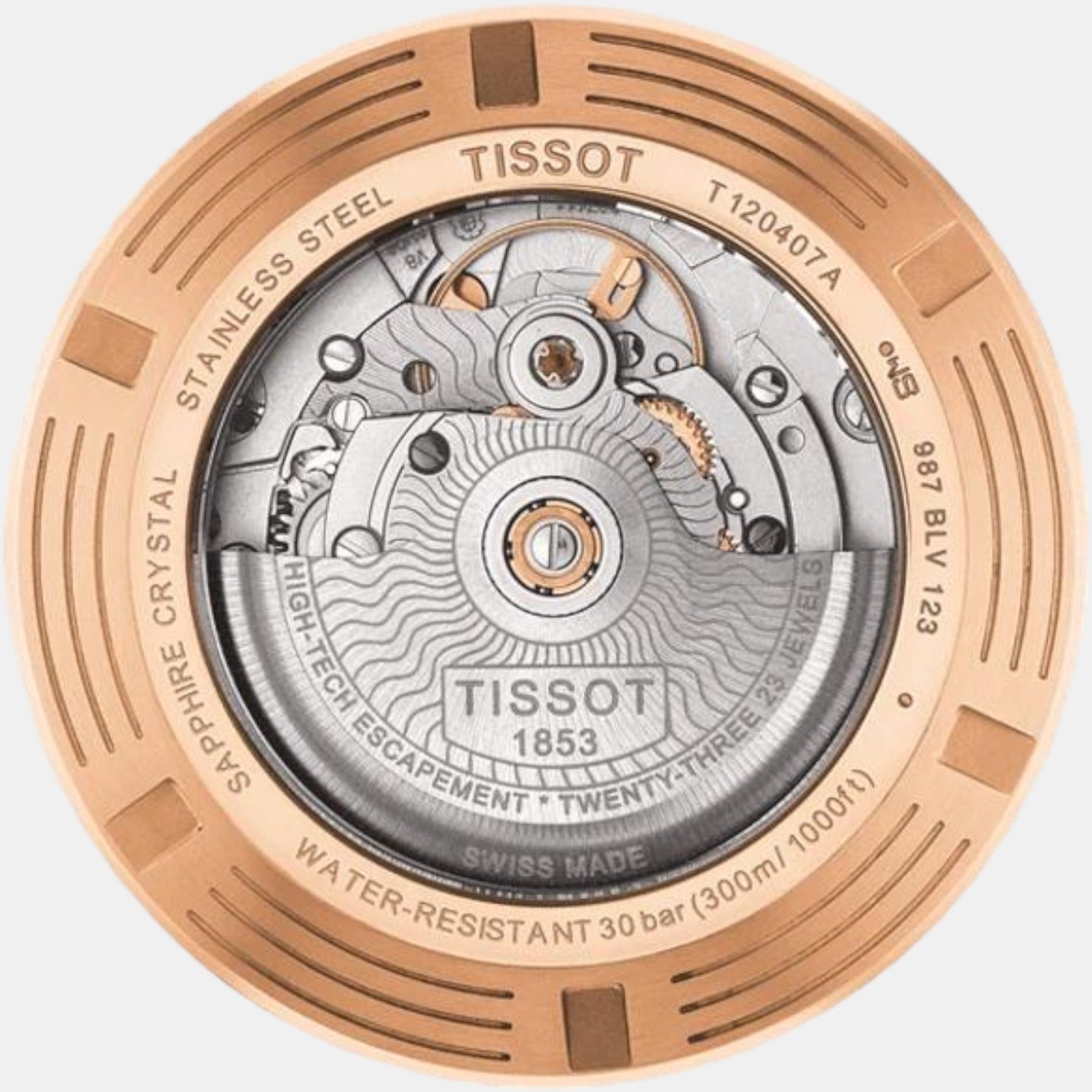 Tissot Men Round Black watch