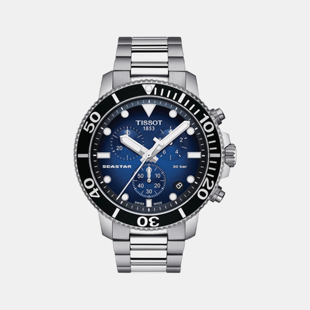 Tissot Round Blue Chronograph watch