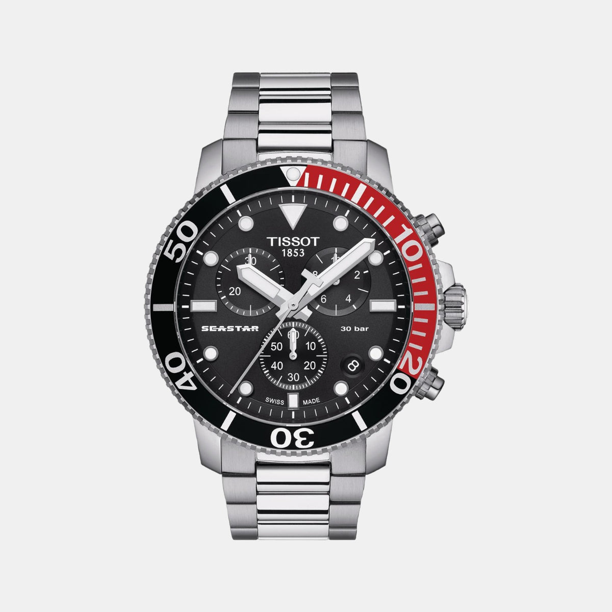 Tissot Round Black Chronograph watch