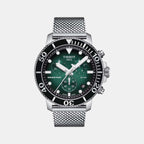 Tissot Round Green Chronograph watch