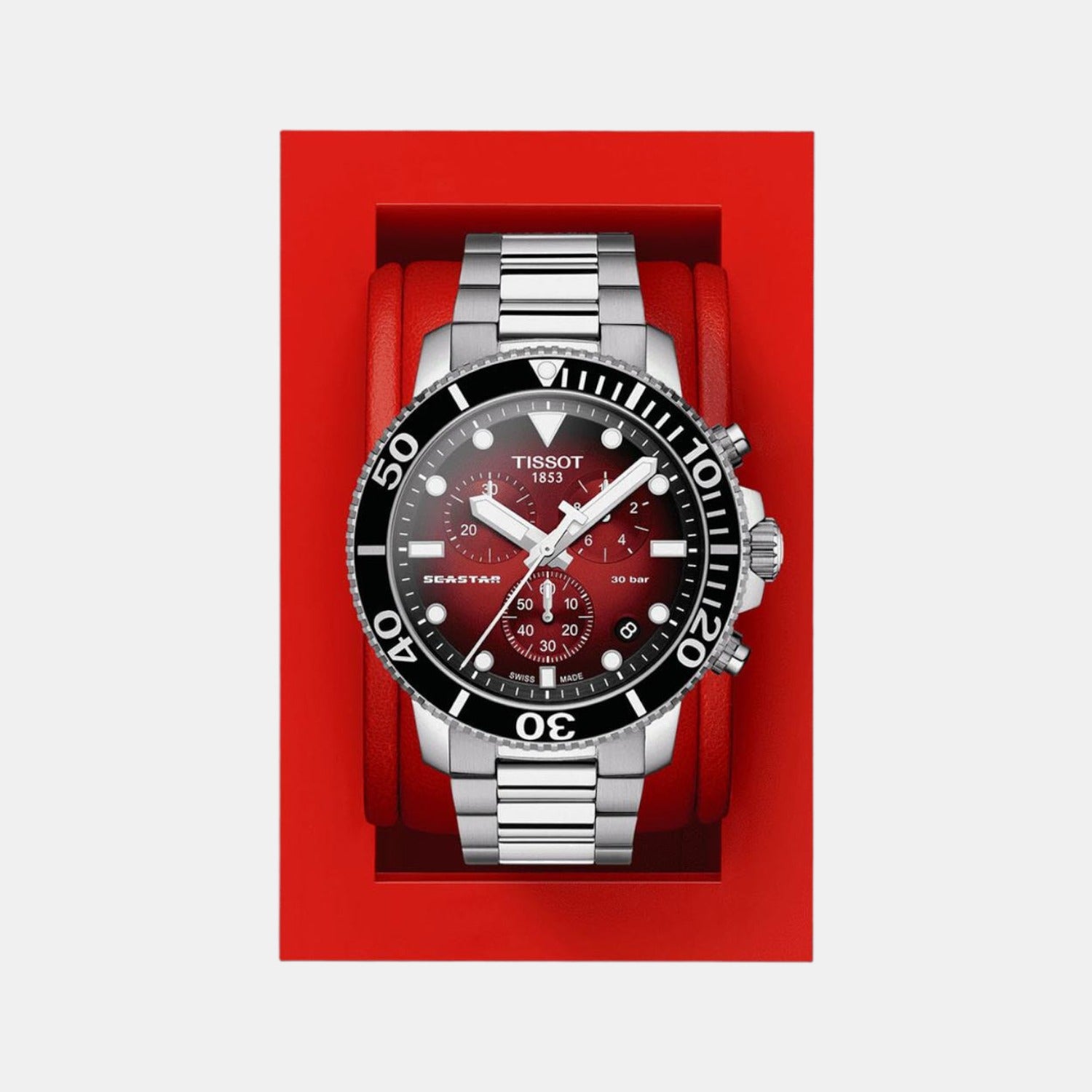 Mens red sale and black watch