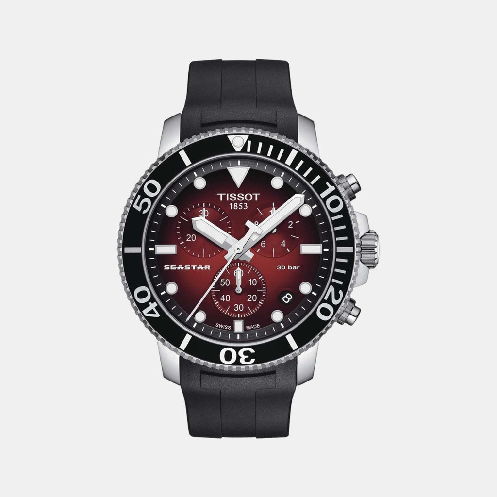 Tissot Round Red Chronograph watch