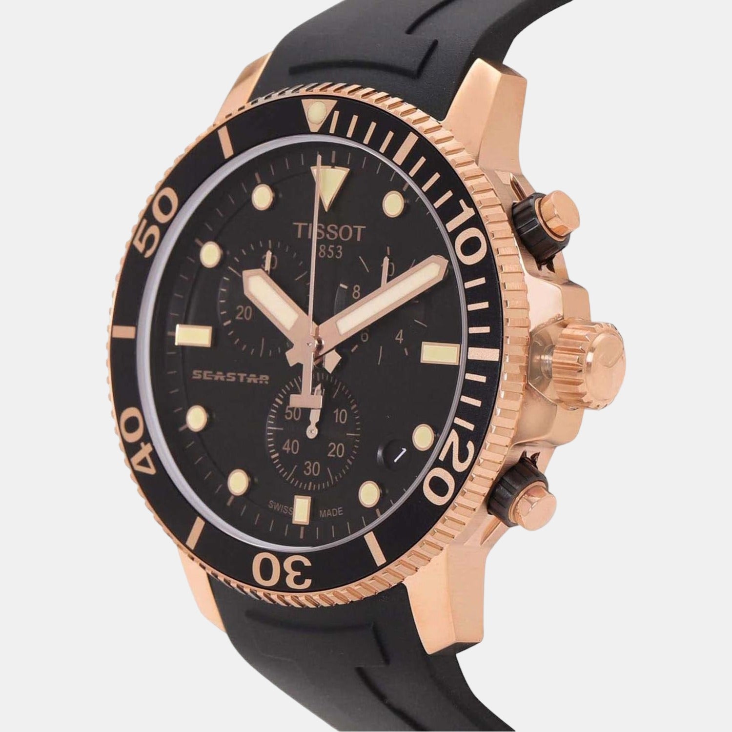 Tissot Men Round Black watch