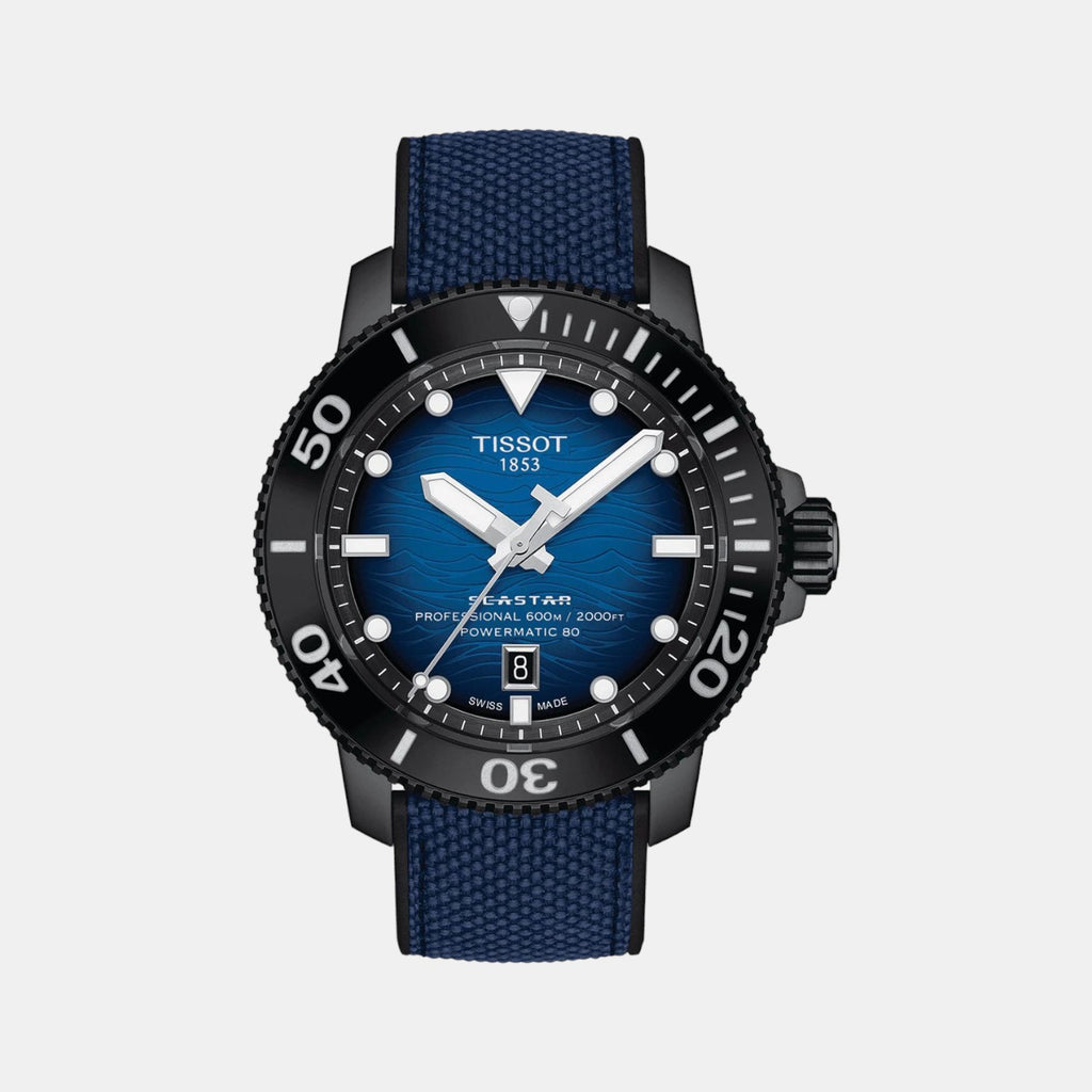 Tissot Round Blue Analog watch