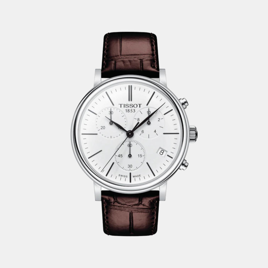 Tissot Round White Chronograph watch