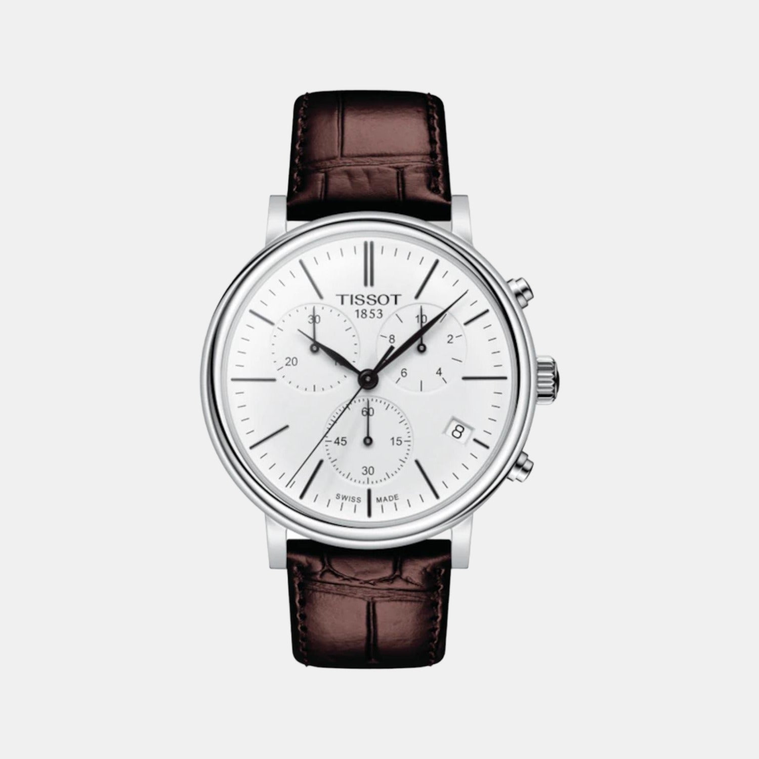 Tissot Round White Chronograph watch