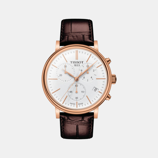 Carson Male Chronograph Leather Watch T1224173601100