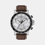 Tissot Round Silver Chronograph watch