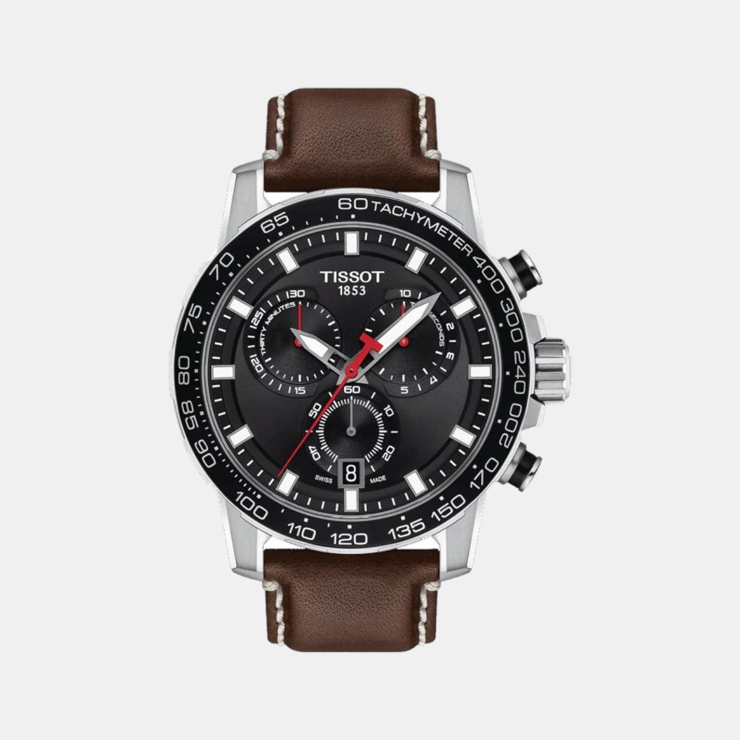 Supersport Chrono Male Chronograph Leather Watch T1256171605101