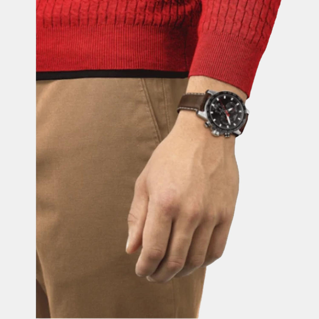 Tissot Leather Black watch