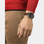 Tissot Leather Black watch