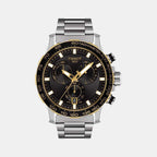 Tissot Round Black Chronograph watch