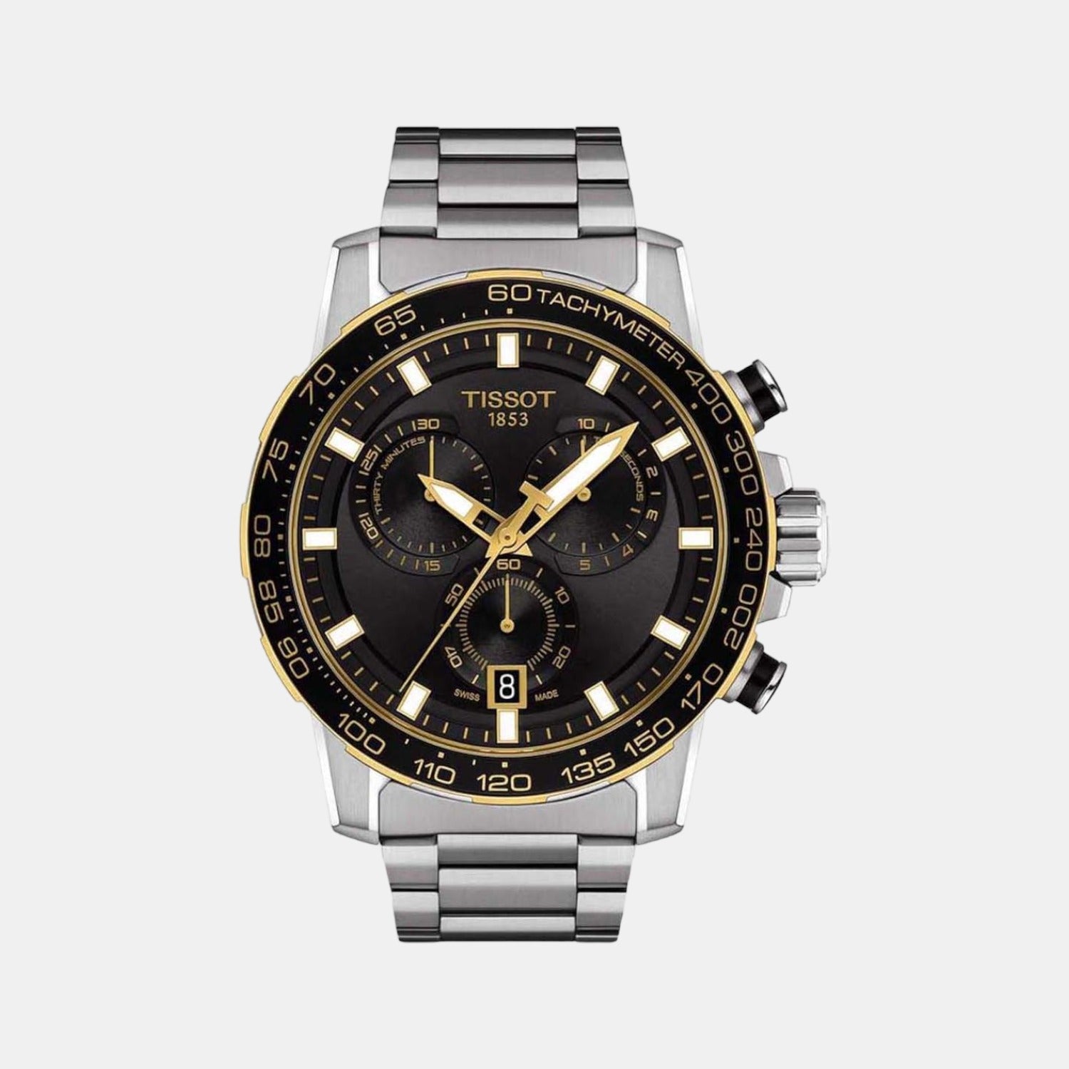 Tissot Round Black Chronograph watch