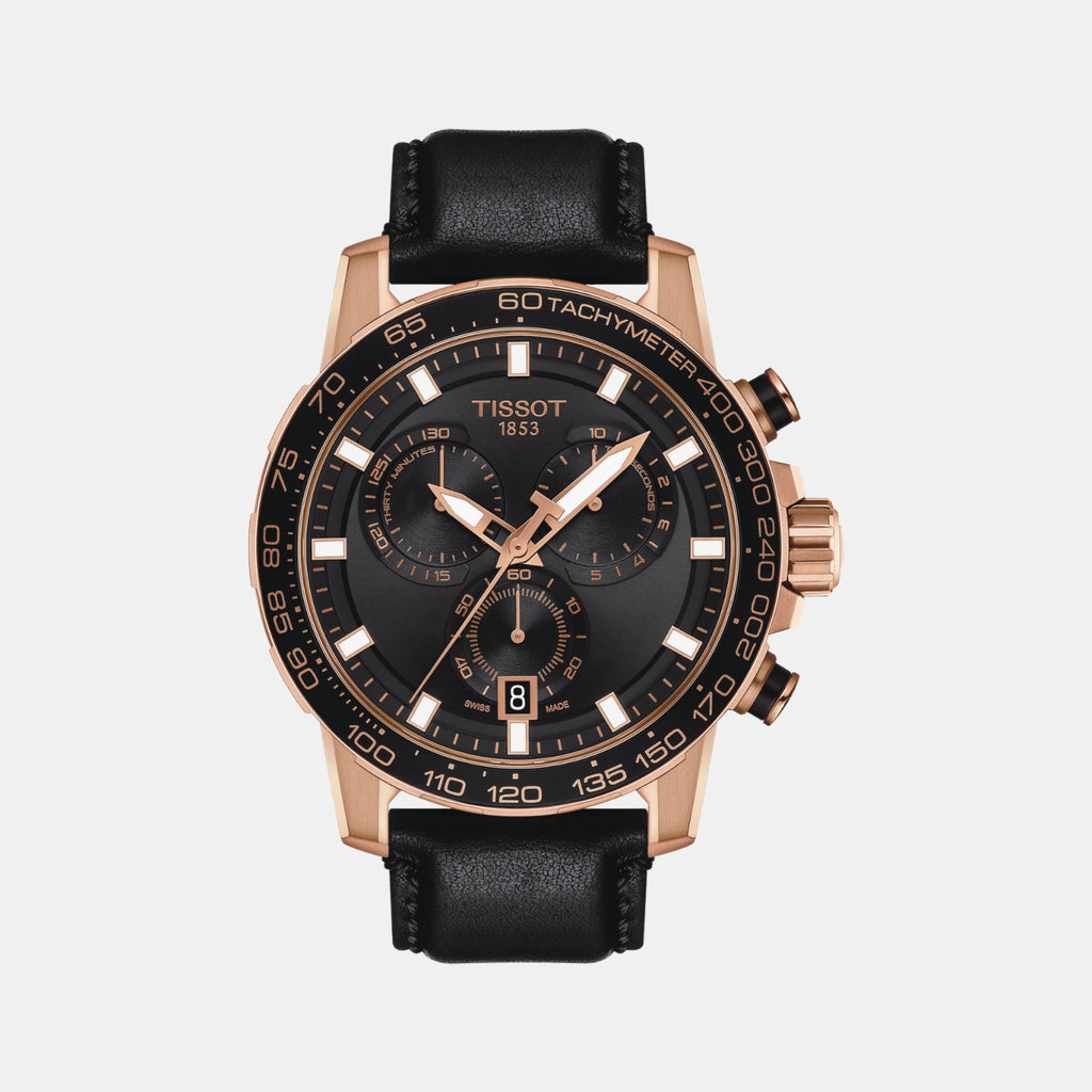 Tissot Round Black Chronograph watch