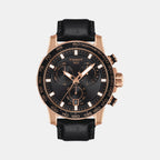 Tissot Round Black Chronograph watch