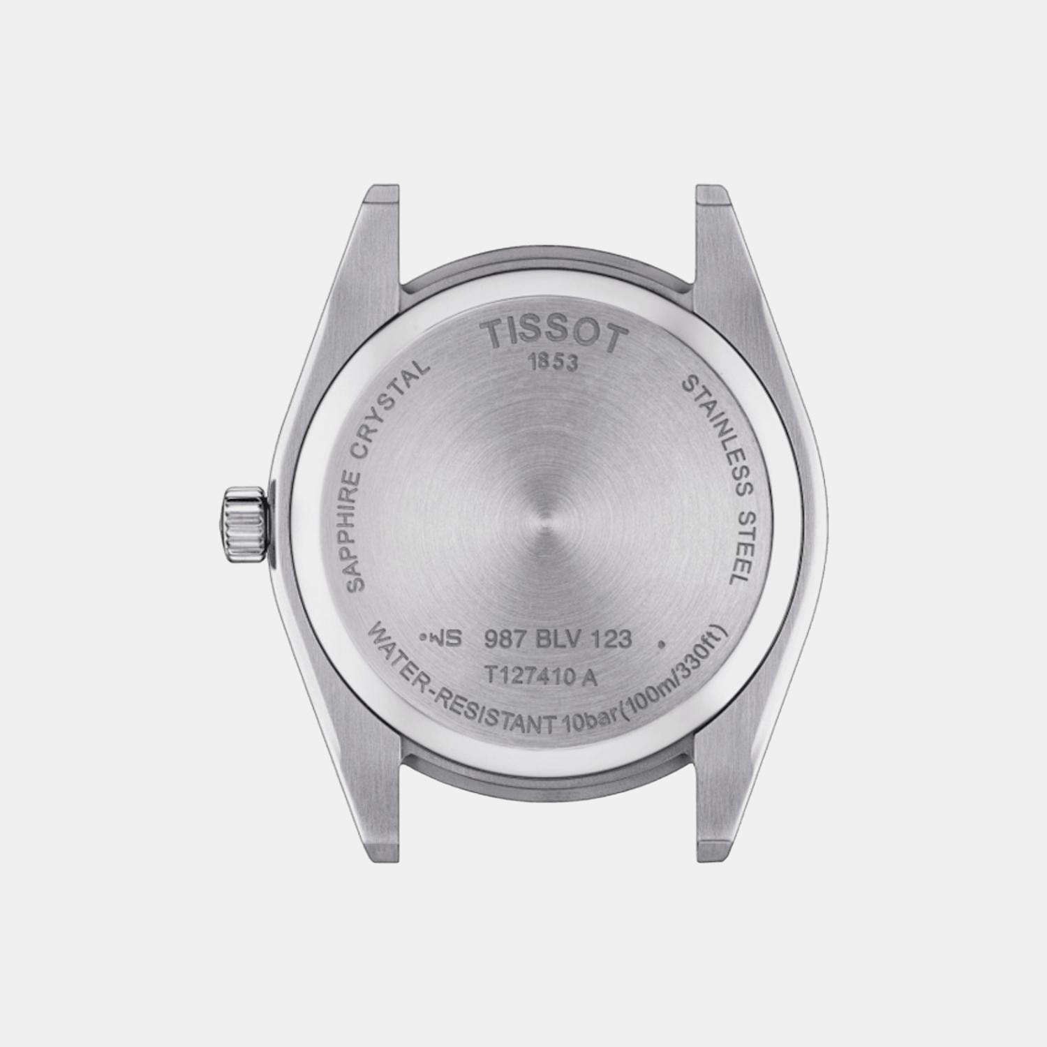 Tissot Leather Silver watch