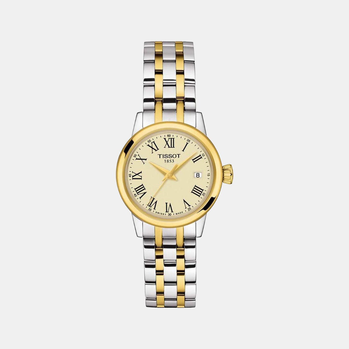Tissot Round Cream Analog watch