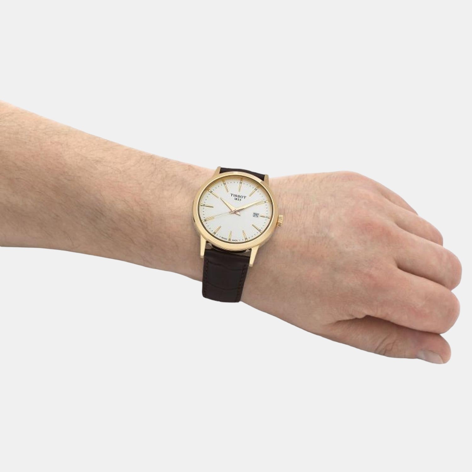 Tissot 42 mm Brown Quartz watch