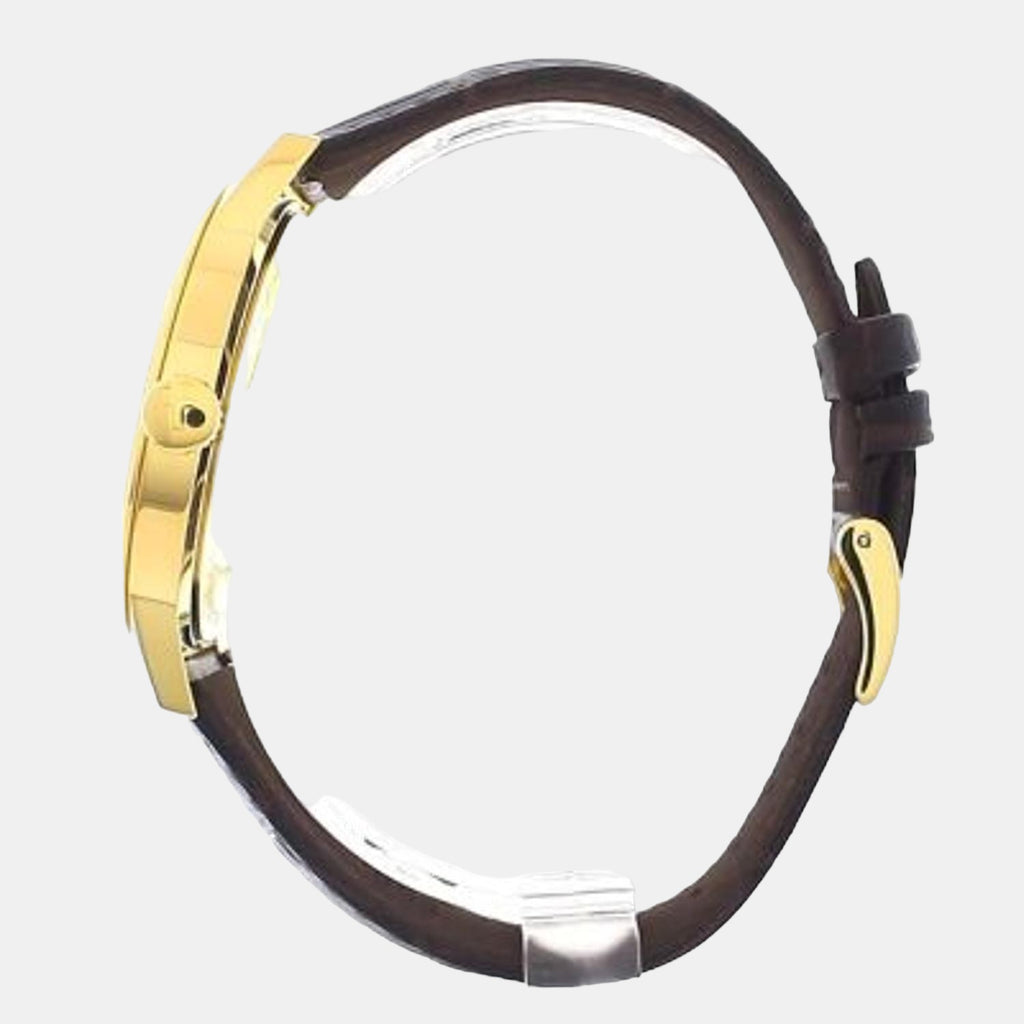 Tissot Leather Cream watch