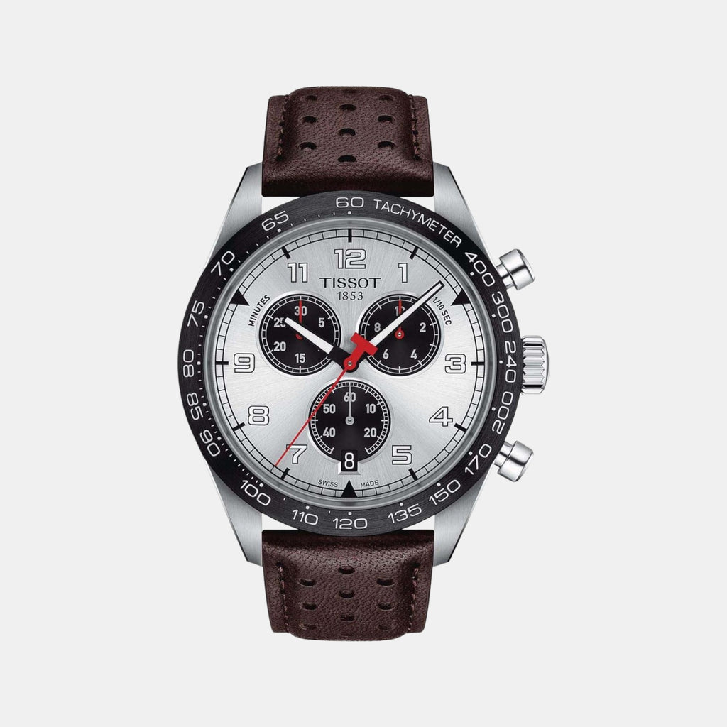 Tissot Round Silver Chronograph watch