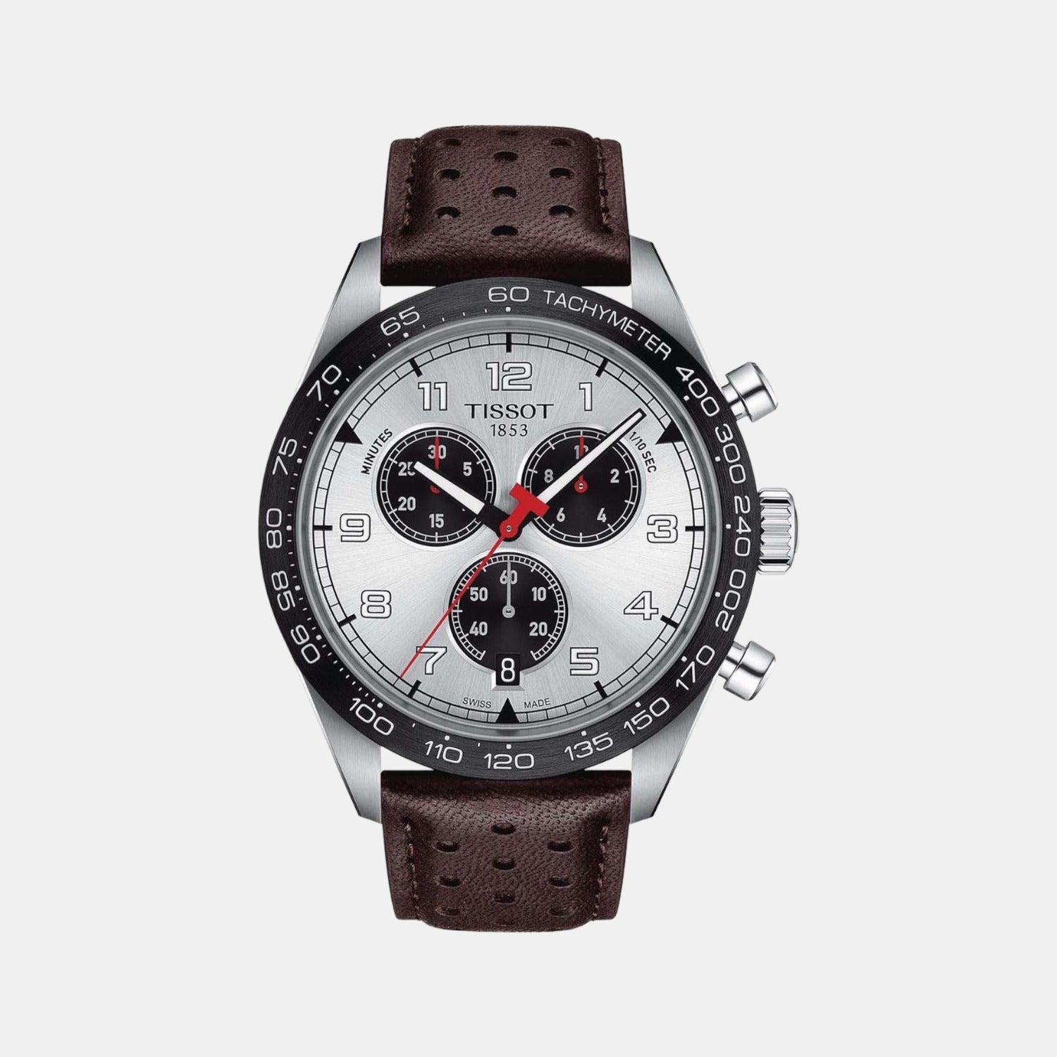 Tissot Round Silver Chronograph watch
