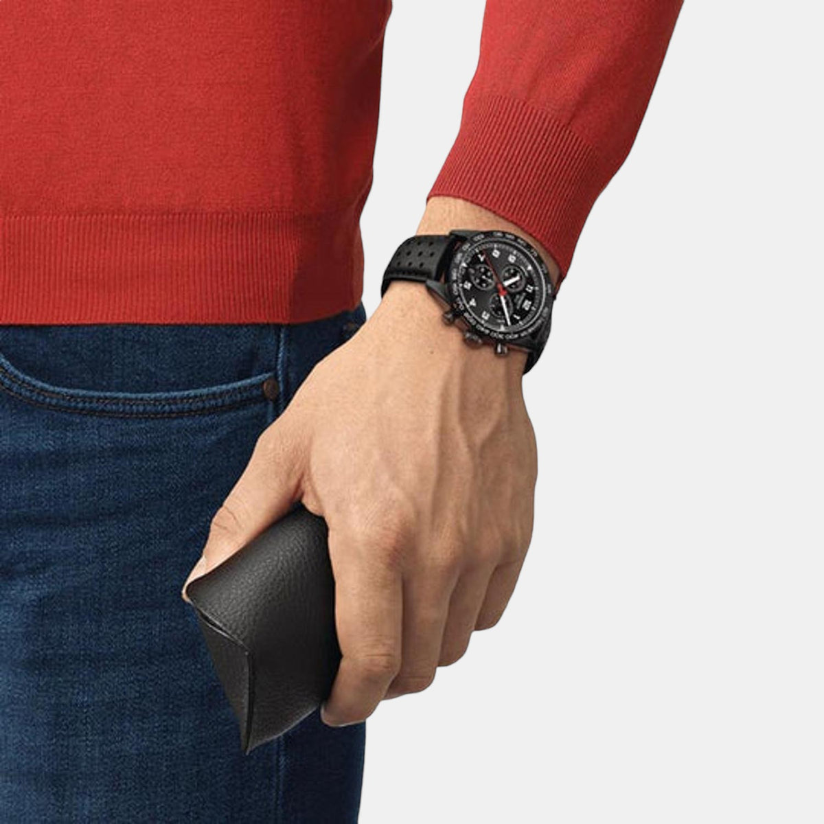 Tissot Men Round Black watch