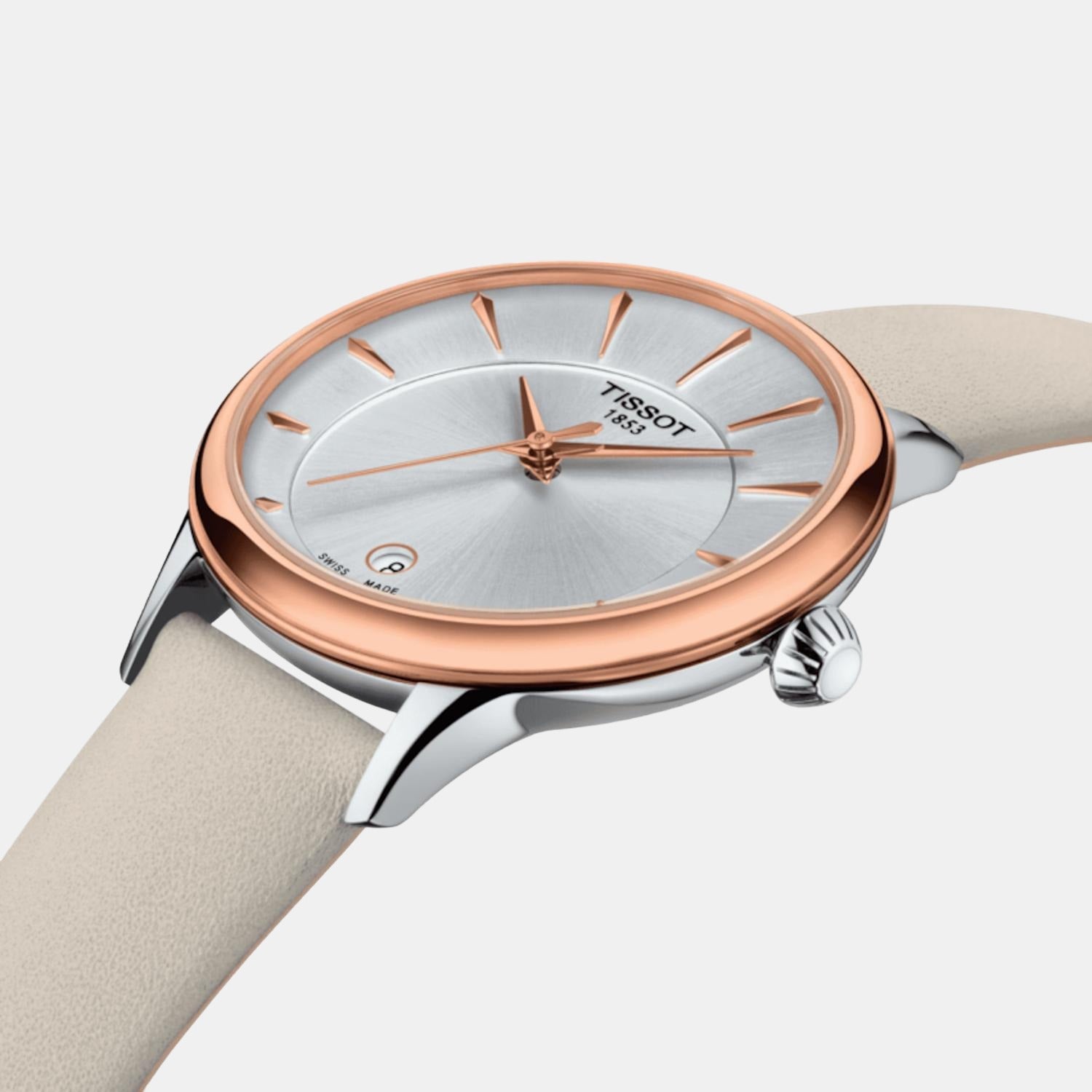 Tissot Women Round White watch