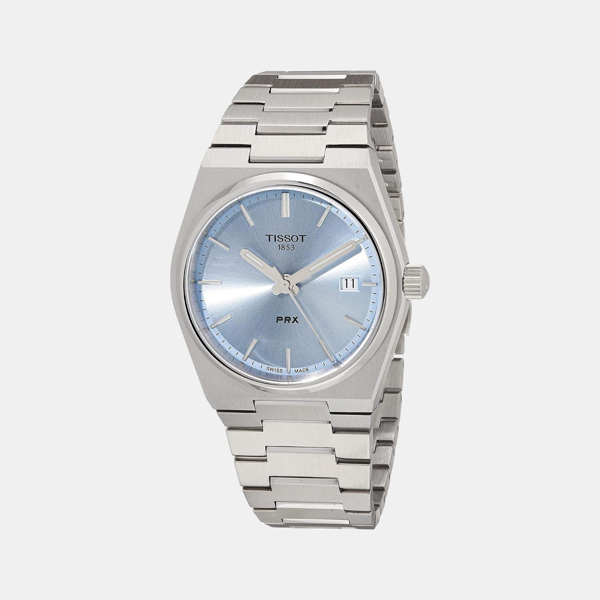 Tissot Round Light Blue Analog watch
