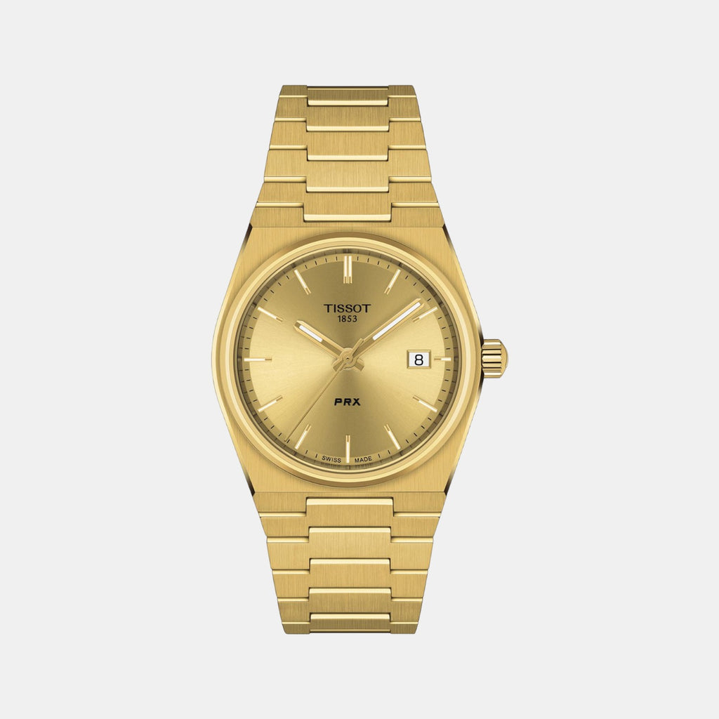 Tissot Round Gold Analog watch