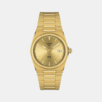 Tissot Round Gold Analog watch