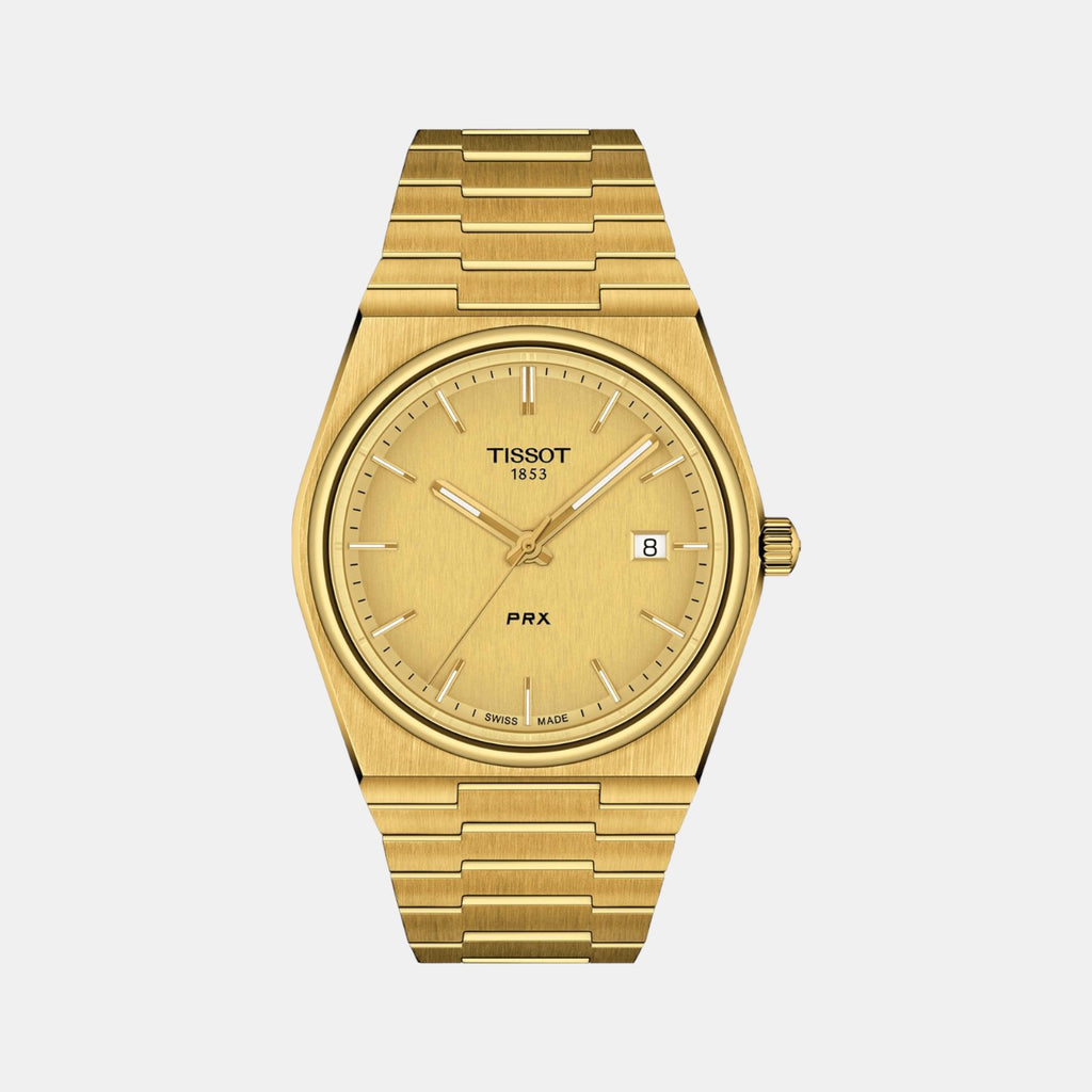 Tissot Round Gold Analog watch