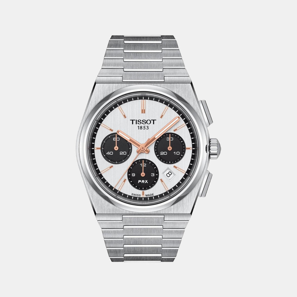 Tissot Round White Chronograph watch