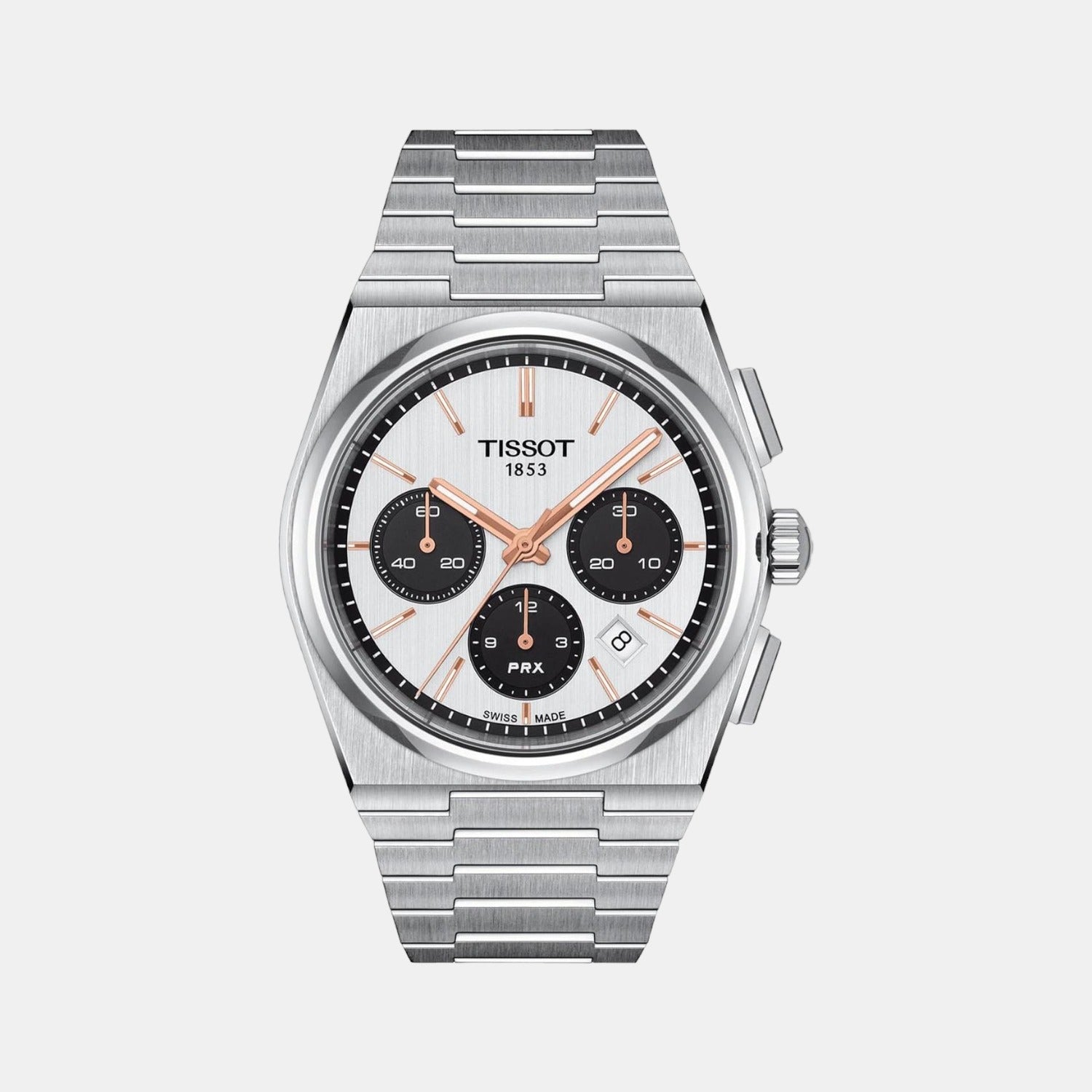 Tissot Round White Chronograph watch