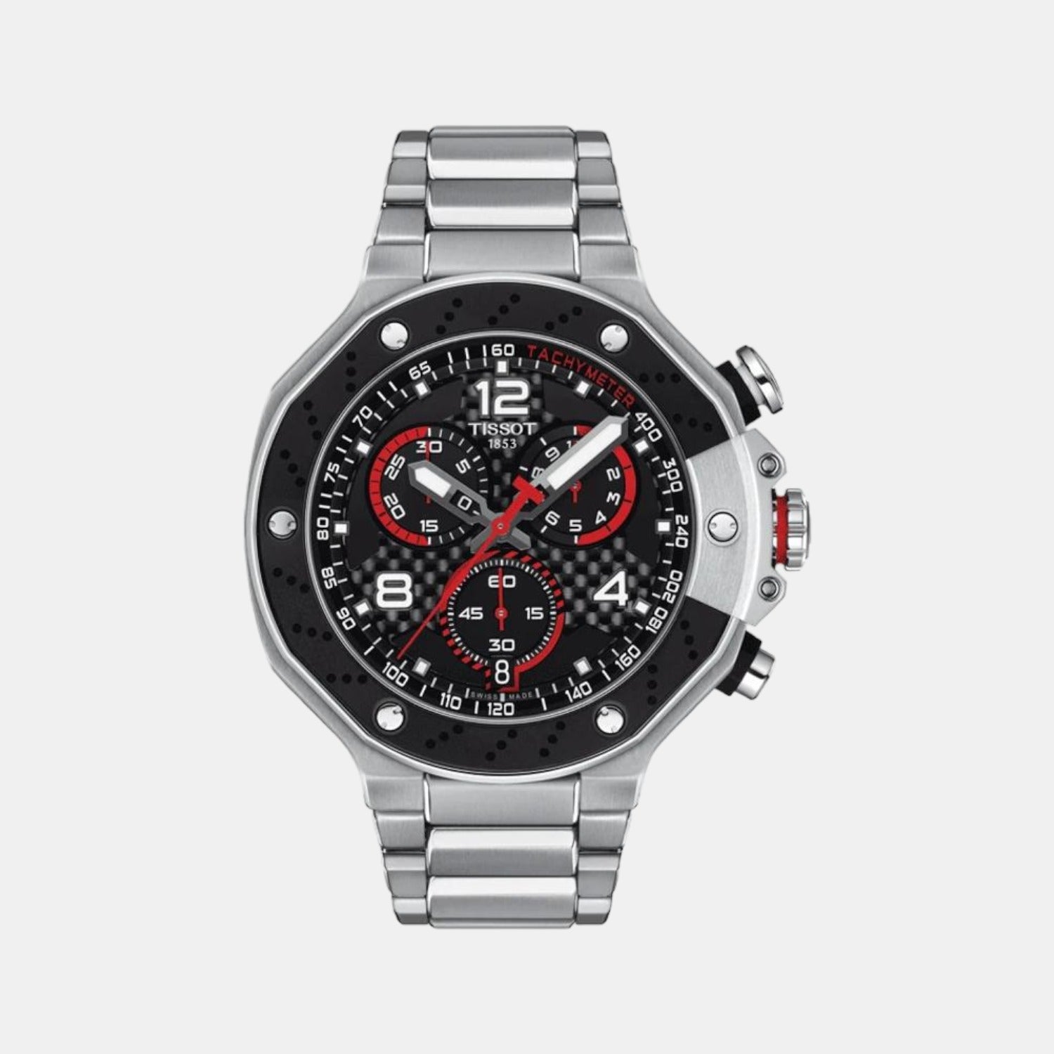 Tissot Round Black Chronograph watch
