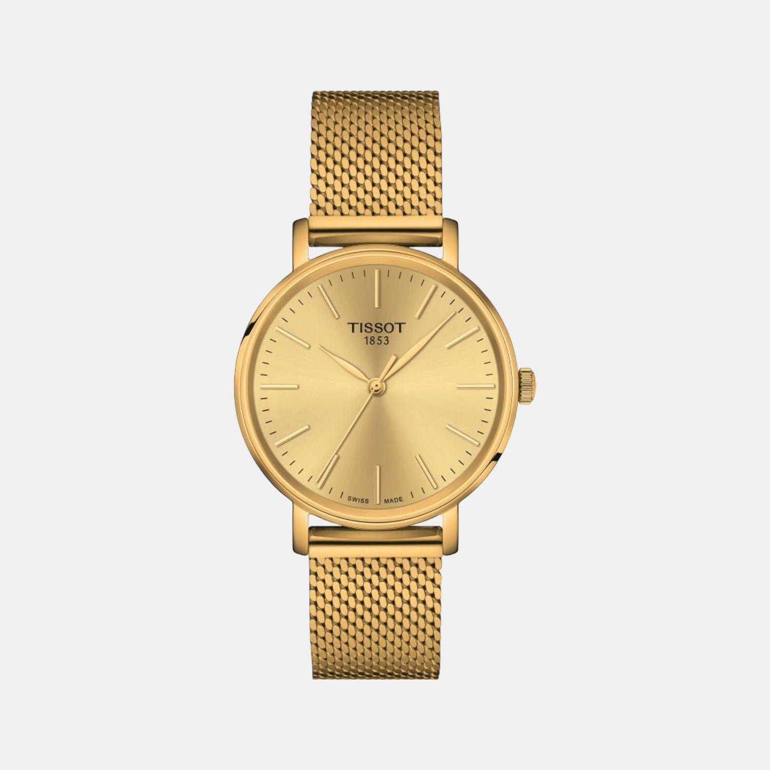 Tissot Round Gold Analog watch