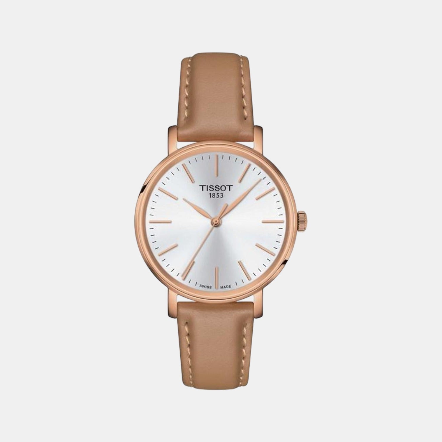 Tissot Tissot Everytime Lady Female Analog Leather Watch Tissot