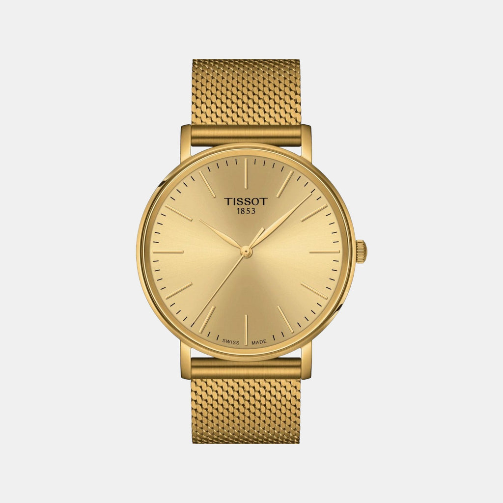 Tissot Round Gold Analog watch
