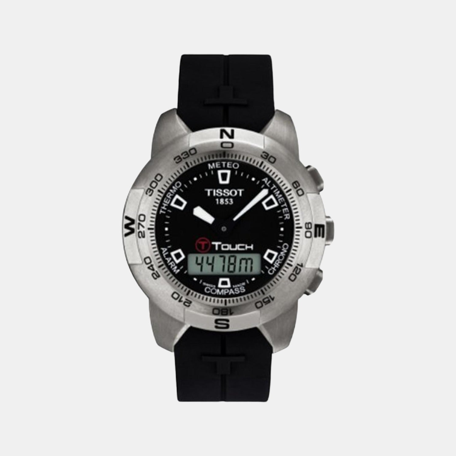 Tissot Male Black Analog Stainless Steel Watch Tissot Just In Time