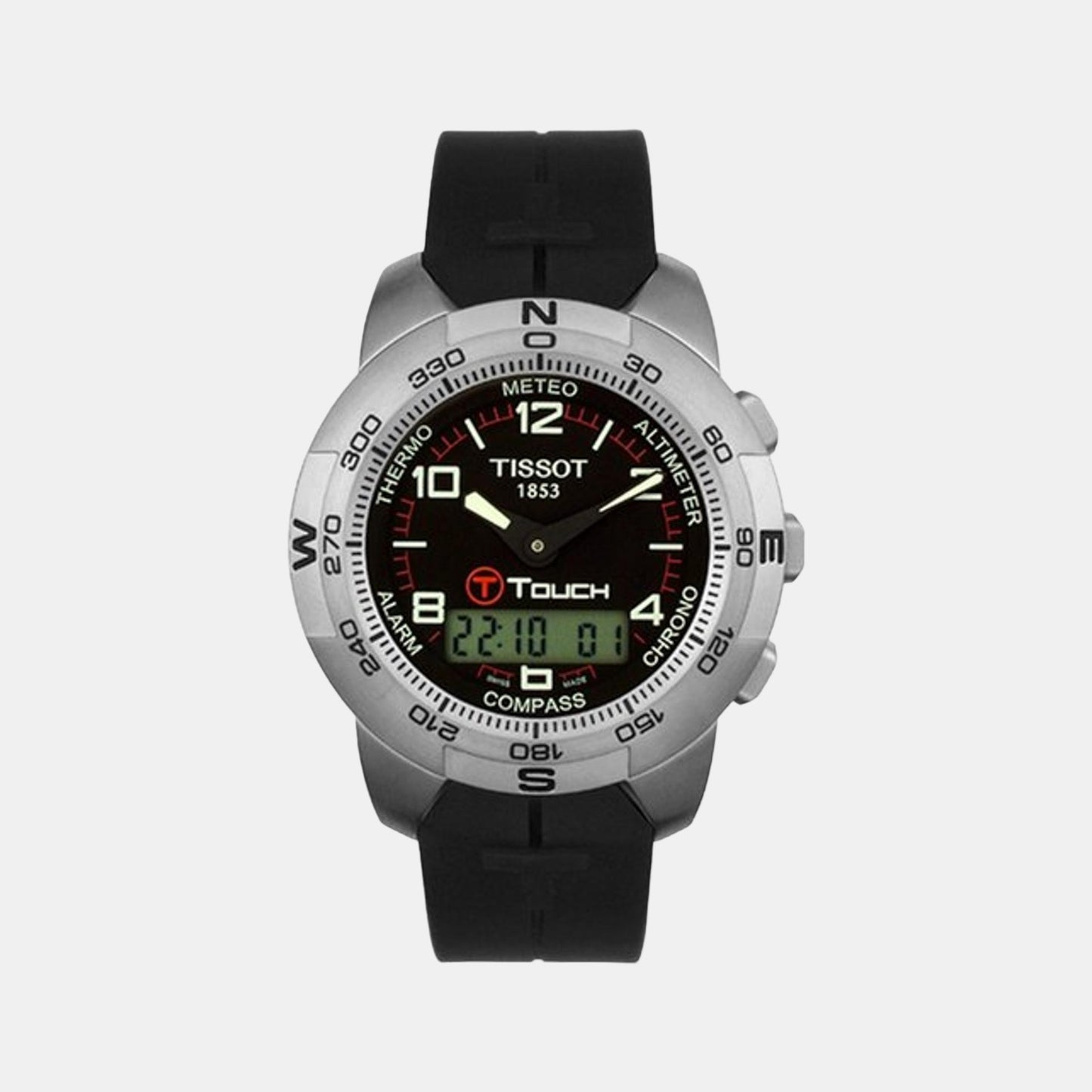 Male Black Analog Stainless Steel Watch T33779851