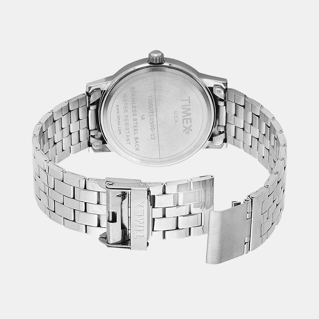 Timex Men Round Silver watch
