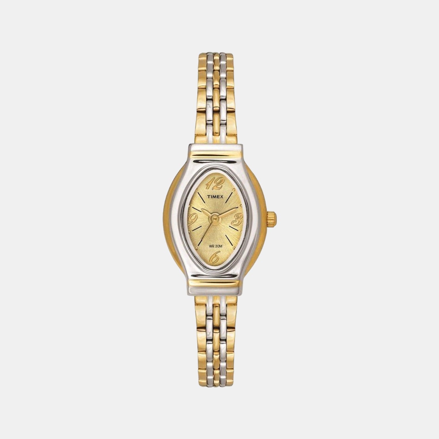 Timex Rectangular Gold Analog watch