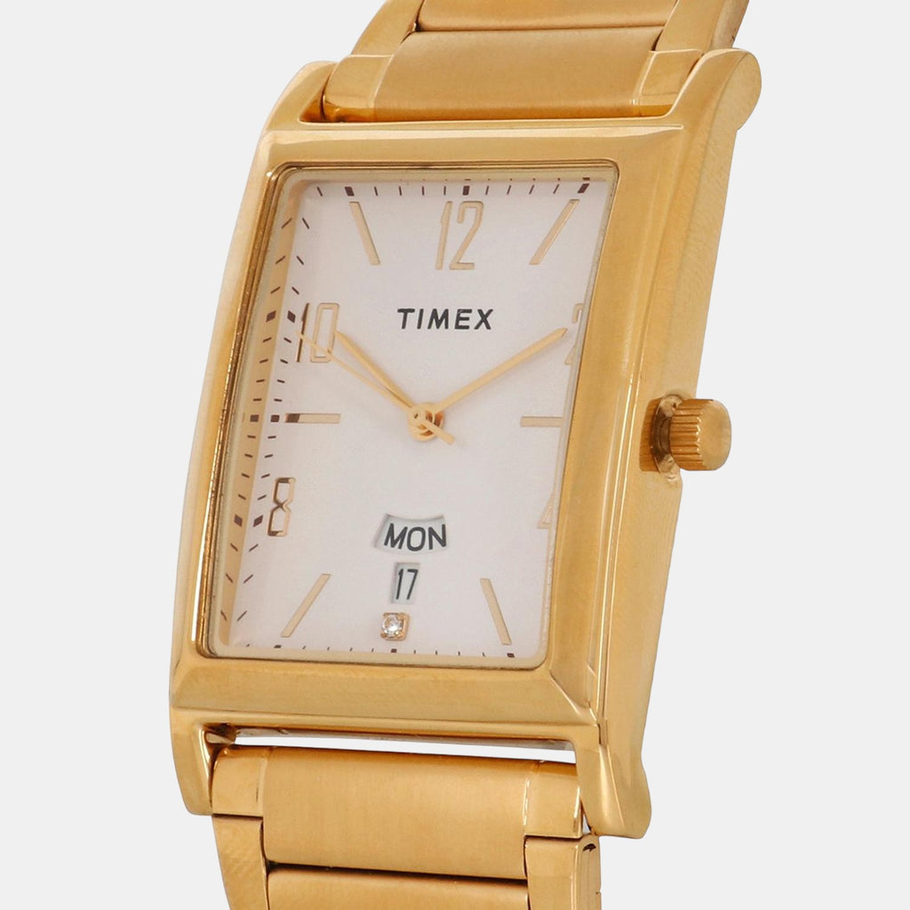 Timex Men Rectangular White watch