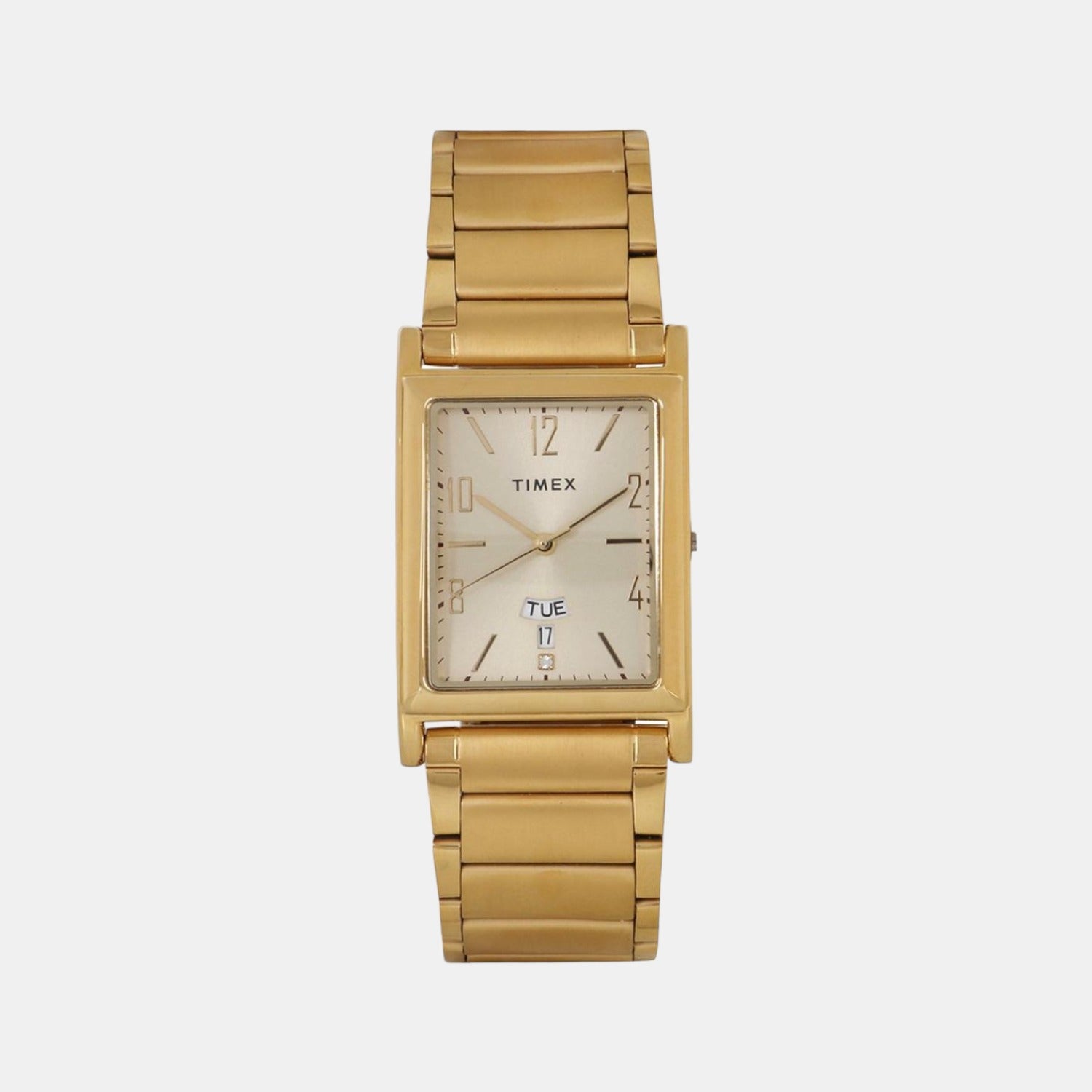 Timex Rectangular Gold Analog watch