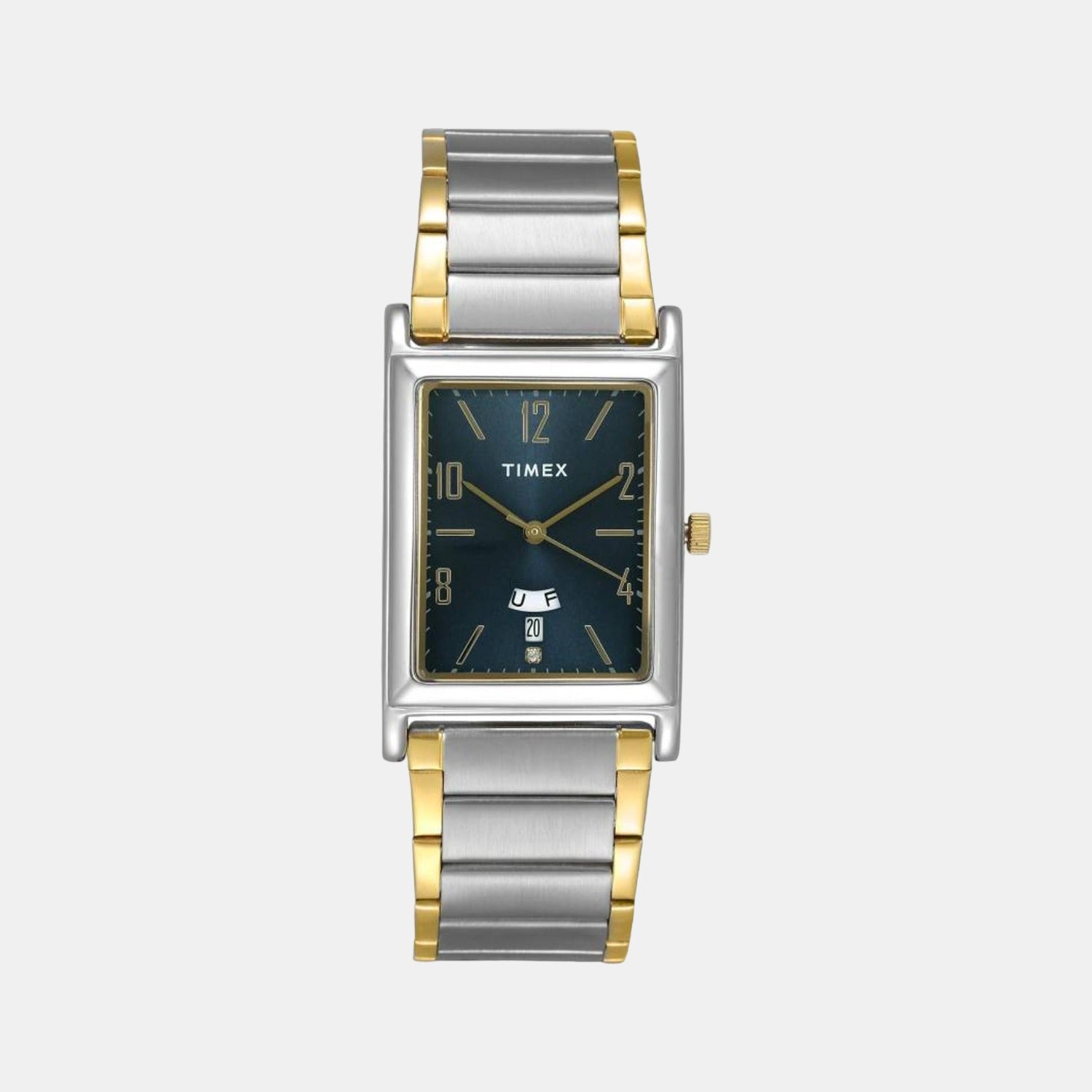 Timex Rectangular Blue Analog watch