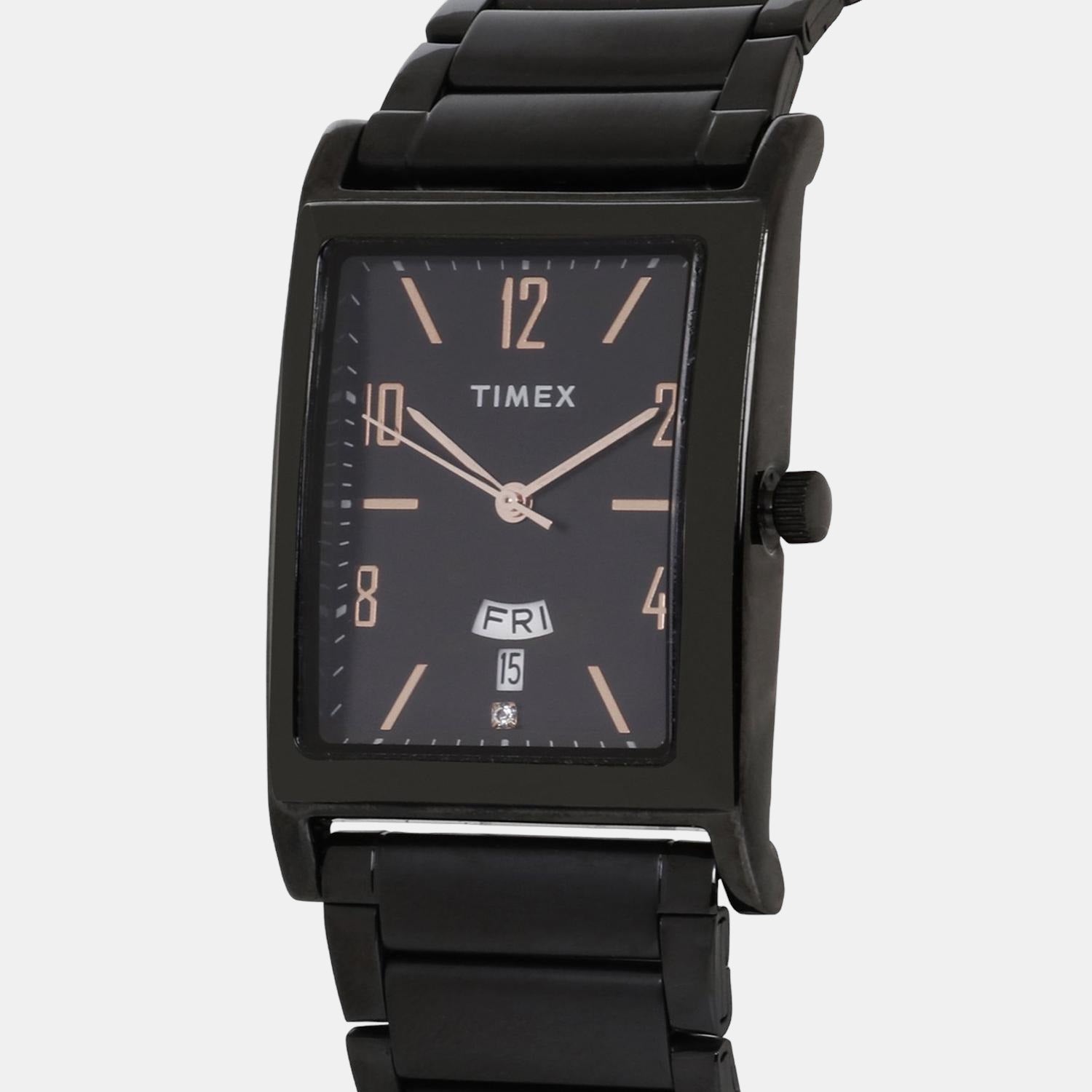 Timex Men Round Black watch